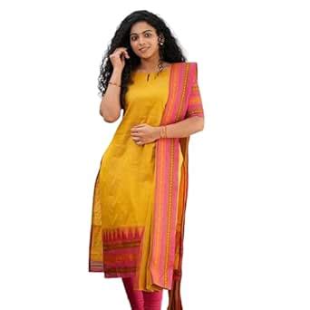 Buy TWINLIGHT Women's Kanchi Cotton Peocock Work Kurta and Dupatta Set ...