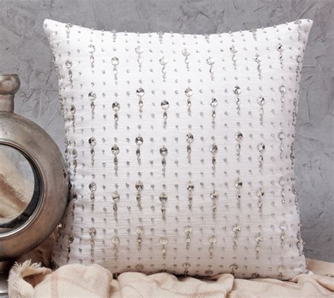 ALICE White Bling Cushion Cover