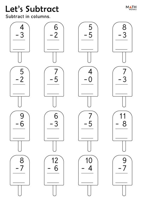 Image result for 1st Grade Math Subtraction Worksheets