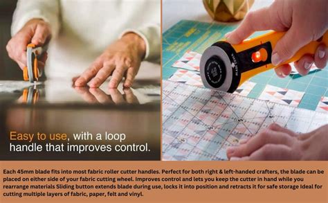 NESTIC 45mm Classic Loop Rotary Cutter Squeeze Handle with Safety Lock ...