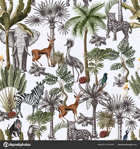 Tropical Animals Pattern 的图像结果