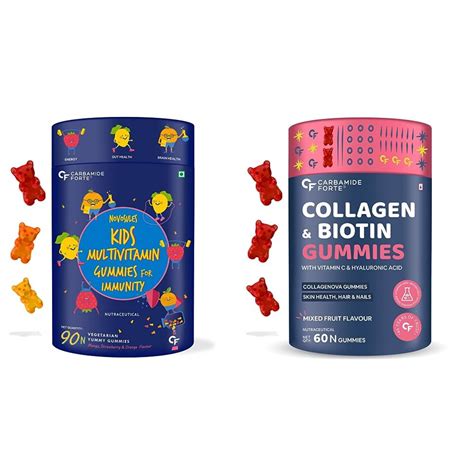 Carbamide Forte Multivitamin (90 Gummies) for Kids & Adults with ...