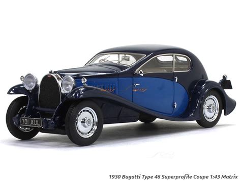 1930 Bugatti Type 46 Superprofile Coupe 1:43 Matrix scale model car ...