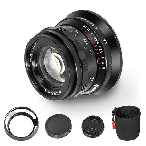 PERGEAR 35mm F1.4 Full-Frame Manual Focus Lens, Compatible with Full ...