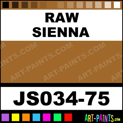Raw Sienna Artists Colors Acrylic Paints - JS034-75 - Raw Sienna Paint ...