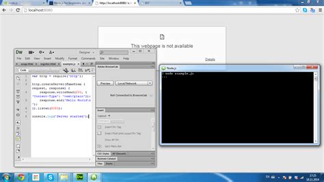 Node.js JavaScript HelloWorld 的图像结果
