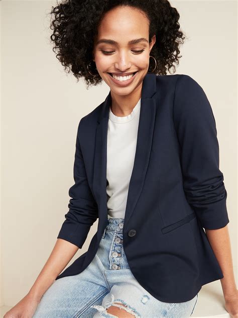 Classic Ponte-Knit Blazer for Women | Old Navy