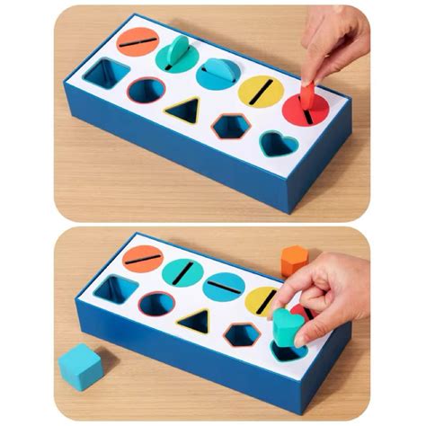 TToyArtsy Color Shapes Classification Box for Kids | Educational Toy ...
