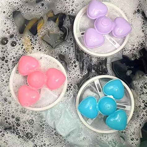 Buy K.B. SALES Heart-Shape Washing Machine Pet Hair Catcher Reusable ...