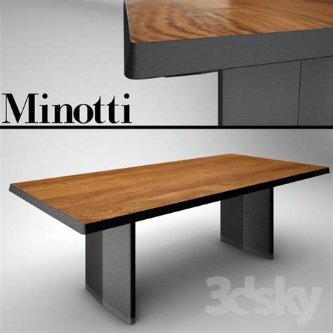 3D Models: Table - Minotti Morgan Table