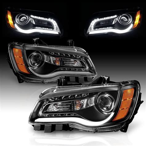 Amazon.com: ACANII - For 2011-2014 Chrysler 300 Halogen Factory Style ...