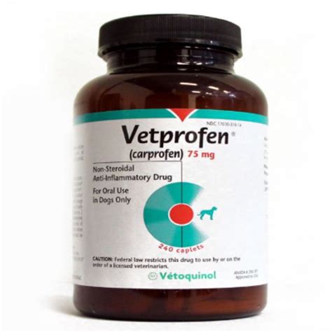 Vetprofen (Carprofen) 75 mg Caplets, 240 Count | Petco