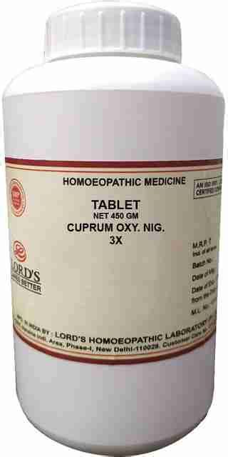 LORD'S Cuprum Oxy Nig 3X Tablets Price in India - Buy LORD'S Cuprum Oxy ...