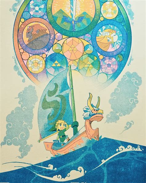 link, princess zelda, toon link, ganondorf, and the king of red lions ...