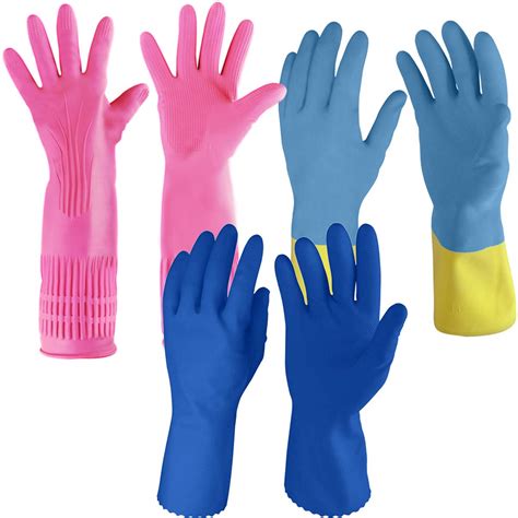 Primeway® Rubber Biodegradable Hand Just Gloves with Inner Lining for ...