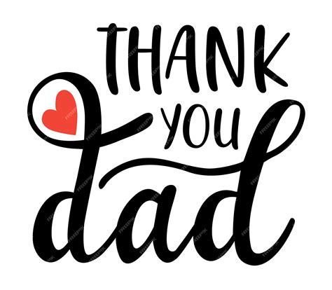 Спасибо, папа, рукописный вектор букв. цитаты дня отца. | Премиум векторы