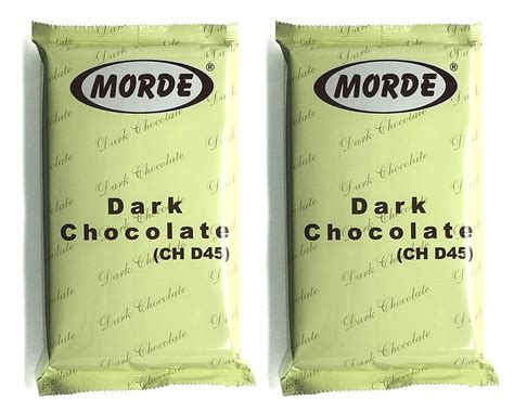 Bake Mitra Morde Dark Chocolate Compound Slab Bar (Pack of 2 of 400 gm ...