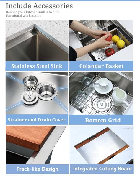 Homtone 15x20 Drop In Kitchen Sink with Cover, Top India | Ubuy