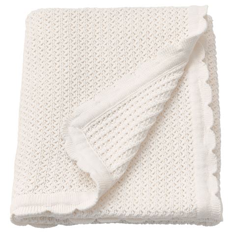 GULSPARV blanket, white, 70x90 cm (28x35") - IKEA