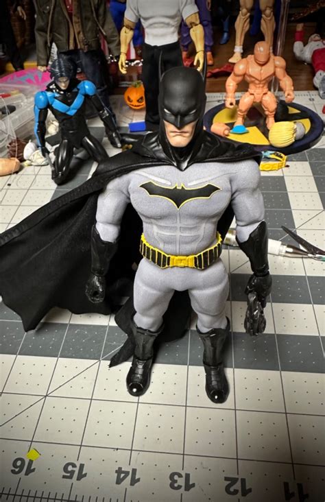 Mezco one 12 custom rebirth batman suit only no cape | eBay
