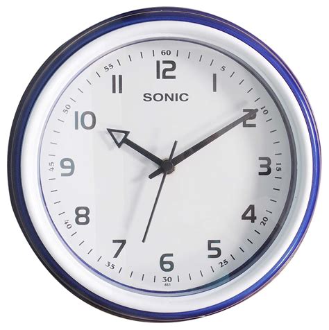 Buy Sonic Blue Round Analog Wall Clock Online at Low Prices in India ...