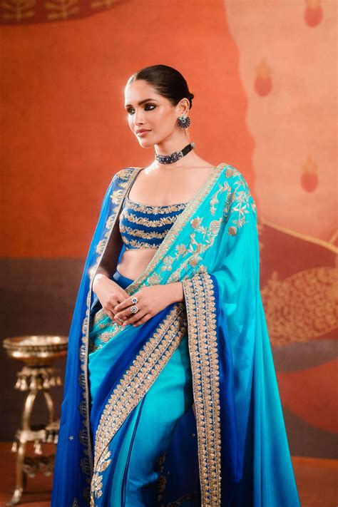 Masaba - The Saanjh Stitched Saree - Elahe