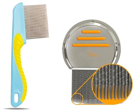Buy Faigy 2pc Lice Comb - Stainless Steel Professional Lice Combs and ...