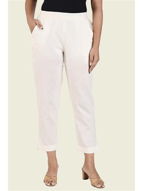 OFF WHITE COTTON PANTS | SKYTICK
