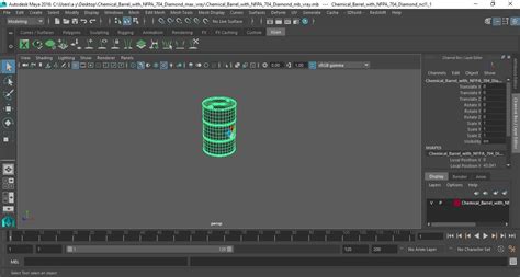 Chemical Barrel with NFPA 704 Diamond 3D | 3D Molier International