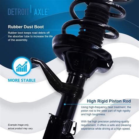 Buy Detroit Axle - Front Struts w/Coil Spring Replacement for 2002-2006 ...