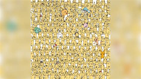 Optical illusion: Can you spot 3 bananas among your favourite Pokemon ...