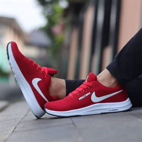 Step into Style: Red and White Nike Shoes - Today Dresses