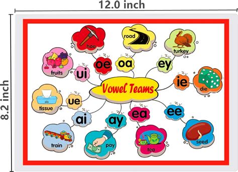 SANTSUN 12 English Phonics Language Arts Skills Charts for India | Ubuy