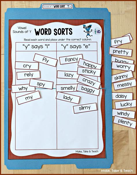 Teaching the Vowel Sounds of Y - Blog MakeTakeTeach