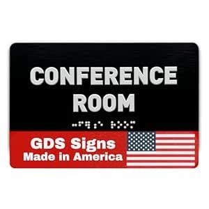 Conference Room Sign - ADA Compliant Utility Sign, Raised Letters ...