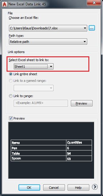 How to Insert Excel File in AutoCAD 的图像结果