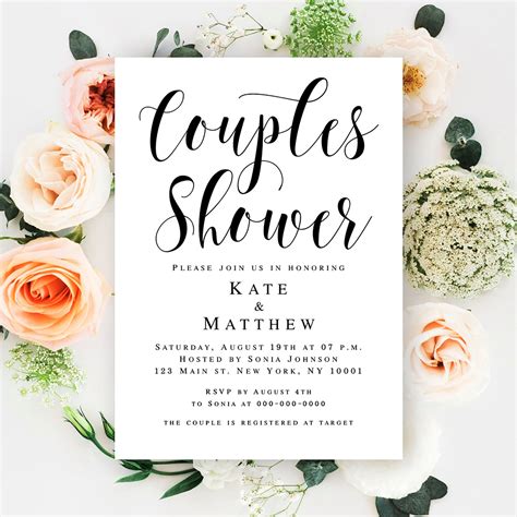 Bridal Shower Invitations Templates