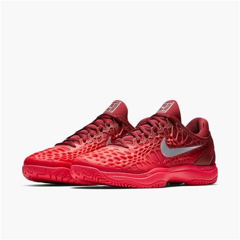 Nike Mens Zoom Cage 3 Tennis Shoes - Team Red/Siren Red - Tennisnuts.com