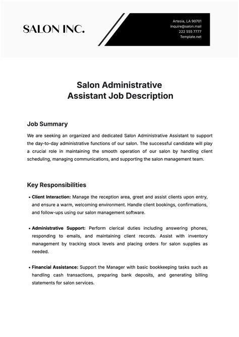 Free Service Crew Job Description Template to Edit Online