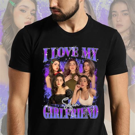 Custom I Love My Girlfriend Shirt, Customize Photo Bootleg Idea Tee ...