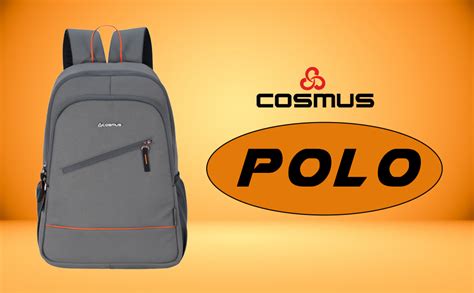 COSMUS Polo Casual College Backpack Bag 25 ltr Grey Polyester Backpack ...