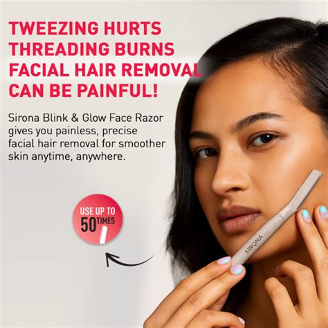 Sirona Blink & Glow Facial Razor – Smooth, Glowing Skin – Sirona ...