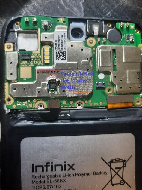 Infinix Hot 12 play X6816 Test Point TP - ASC Files Lovers