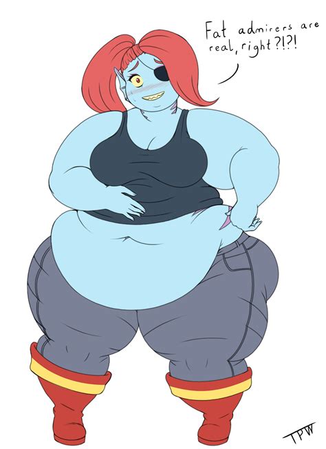 Undyne by ThePervertWithin | Body Inflation | Fat art, Fun comics ...
