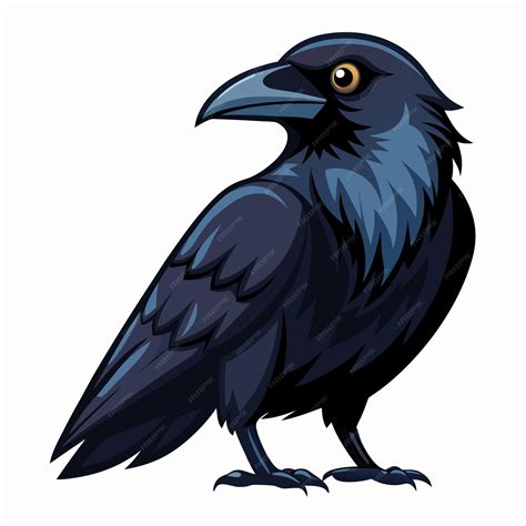 Raven Clip Art Vector Illustration Design | Premium AI-generated vector