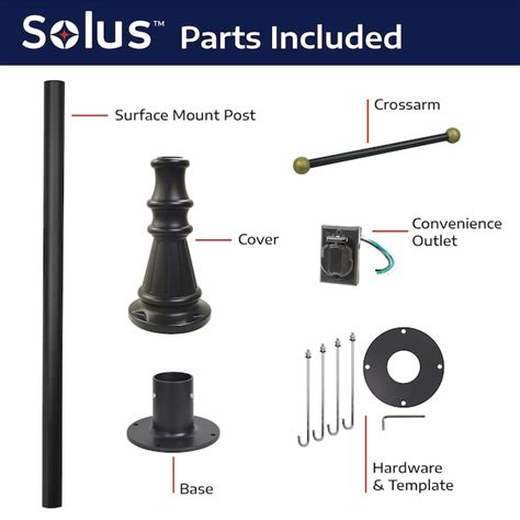 Solus Cross Arm Included Surface Mount 72-in Black Modern/Contemporary ...
