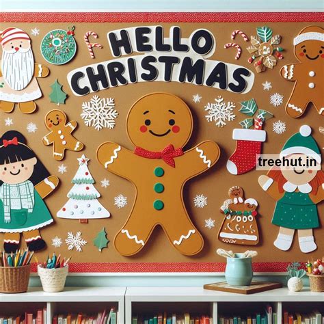 Gingerbread Man Bulletin Board Ideas, Door Decor, Hallway Display and ...
