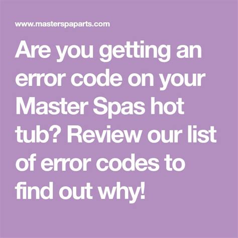 Image result for Jacuzzi Hot Tub Flo Code Error