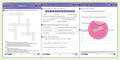 ESL Level 11, Lesson 9 Activity