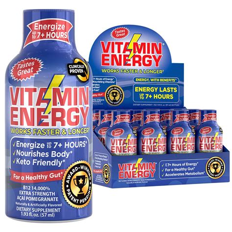 Vitamin Energyb12 Energy Shots Natural Healthy Energy And Focus Drink ...